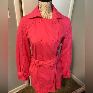 Chadwick size medium Vibrant Pink Double-Breasted Trench Coat